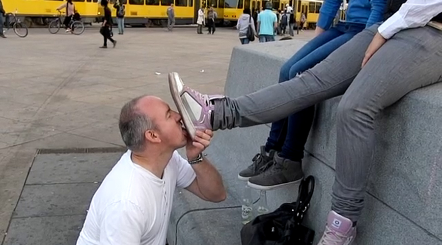 Licking Shoe